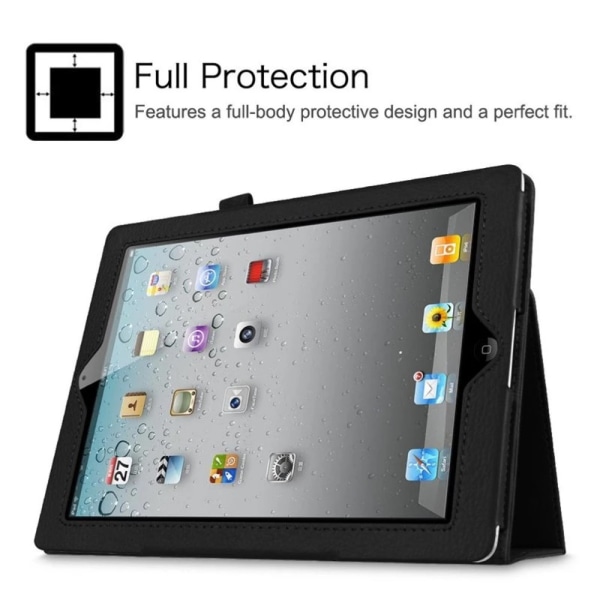 Ensfarvet enkelt cover til iPad Air, iPad Air 2, iPad 5, iPad 6 - Sort Ipad Air 1/2 Ipad 9,7 Gen 5/6