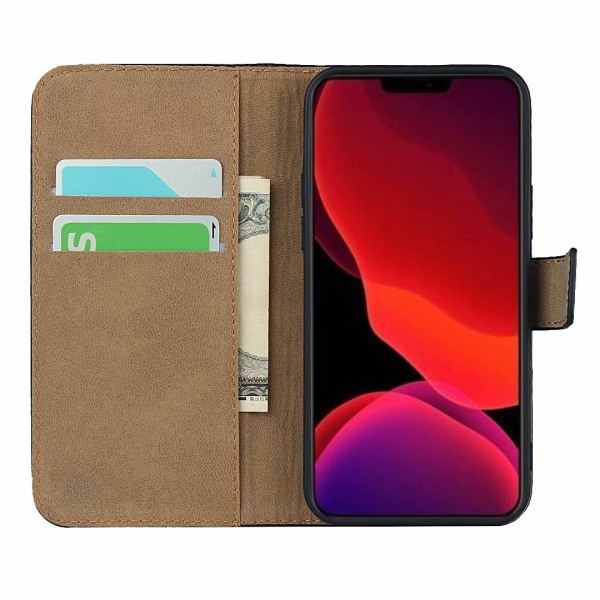 iPhone 14 pung etui pung etui cover beskyttelse kort sort - Sort Iphone 14