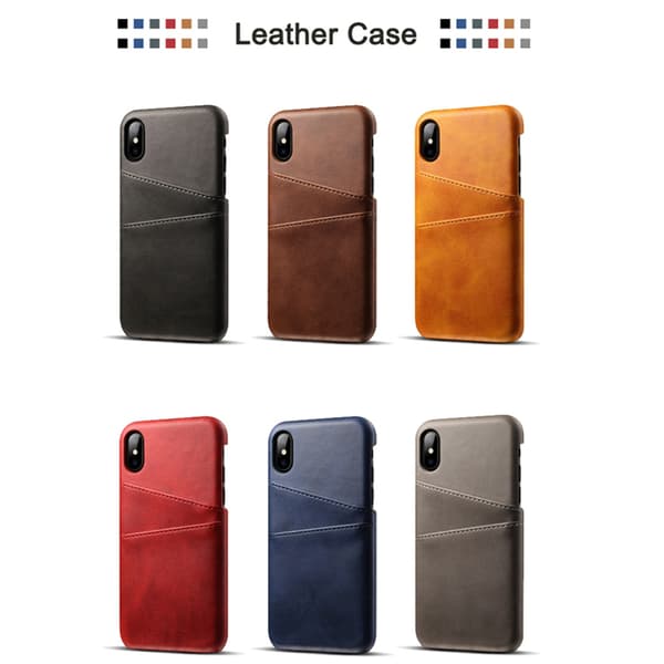 iPhone XS Max skal kortholder - Light brown / beige