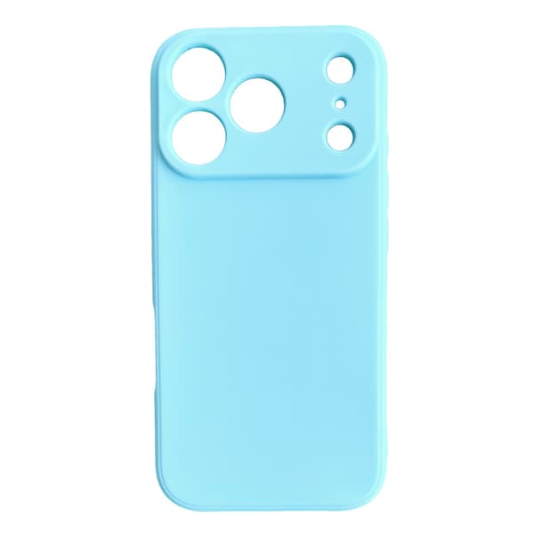 Iphone 17 Pro Max skal mobilskal silikone / TPU - VÆLG: LIGHT BLUE IPHONE 17 PRO MAX