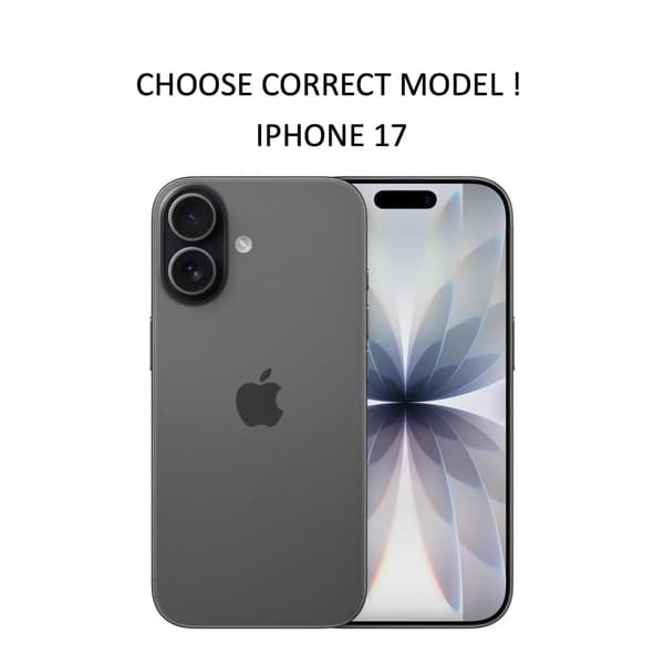 Iphone 17 skal mobilskal kortholder slot sort BLACK  