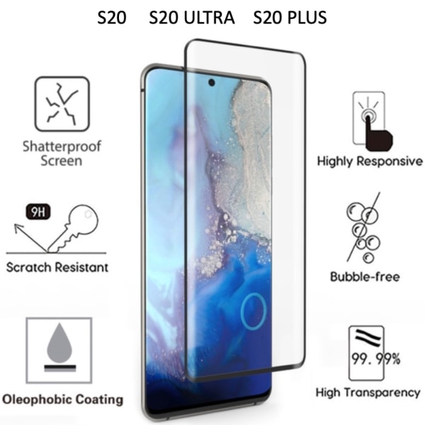 Skærmbeskyttelse Samsung Galaxy S10/S20 Ultra/Plus/E skal - Transparent S20 PLUS