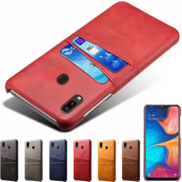 Samsung Galaxy A40 -kotelo korttipaikalla Harmaa A40