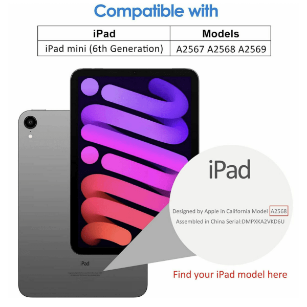 iPad mini 6 cover - Sort Ipad mini gen6 2021