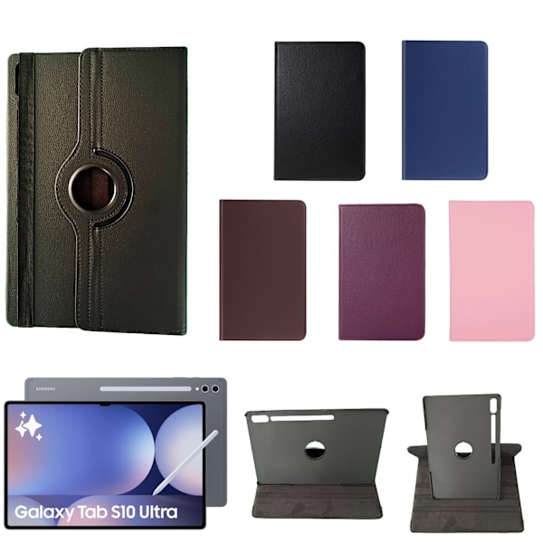 360 fodral Samsung Galaxy Tab S10 Ultra skärmskydd skal rosa - Rosa Rosa