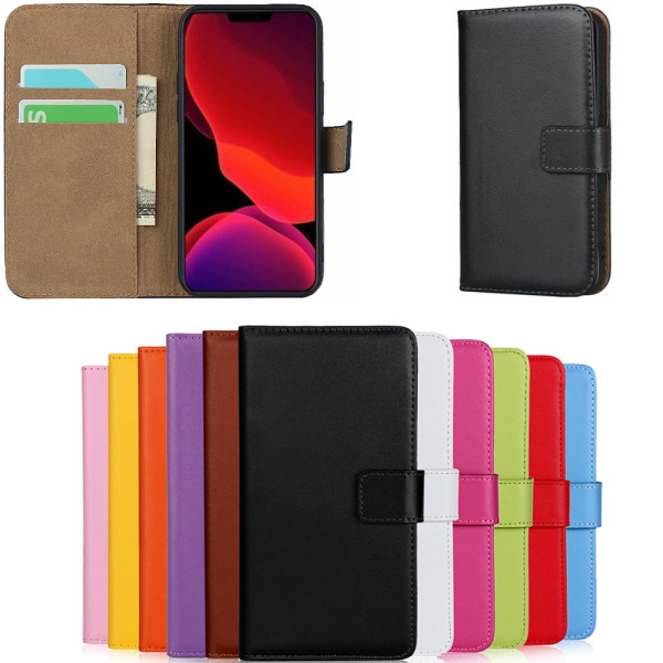 iPhone 14 plånboksfodral plånbok fodral skal skydd kort brun - Brun Iphone 14