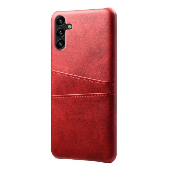 Kortholder Samsung A54 5G cover mobilcover hul til oplader og høretelefoner - Red Samsung Galaxy A54