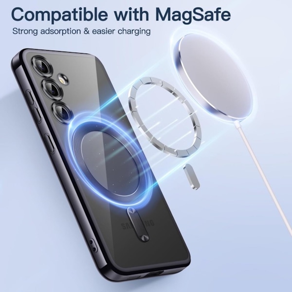 Samsung Galaxy S23 skal MagSafe - Transparent / svart Samsung S23