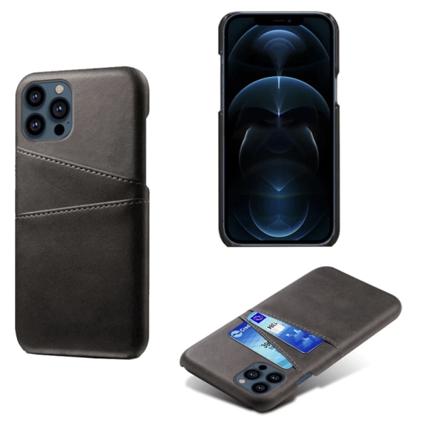 Korthållare Iphone 13 Pro skal mobilskal hål laddare hörlurar - Svart iPhone 13 Pro