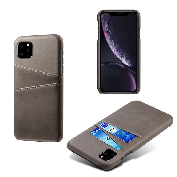 Iphone 12 Pro Max suojakotelo nahka kortti pidike amex - Punainen iPhone 12 Pro Max