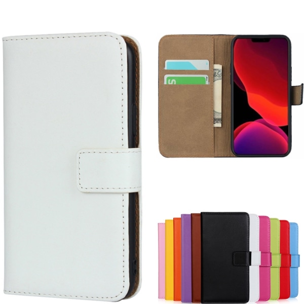 iPhone 13 plånboksfodral plånbok fodral skal mobilskal vit - VIT iPhone 13