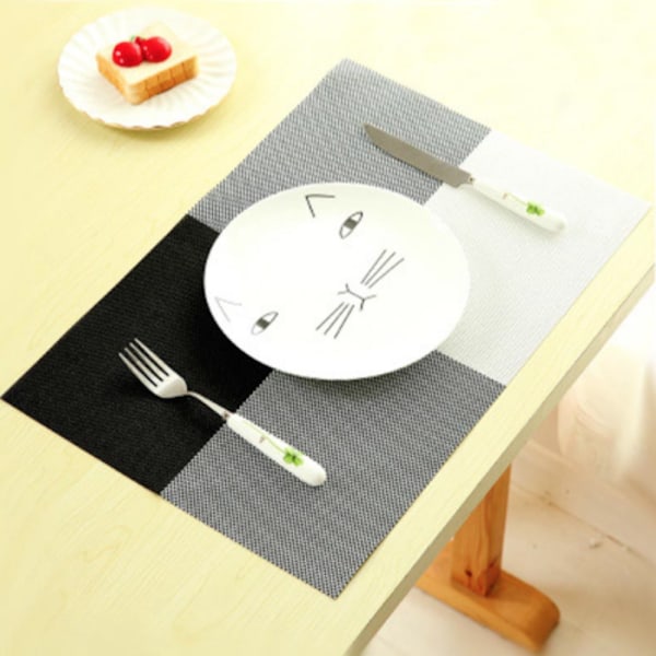 2-pack underlägg bordstablett köket dekorera inreda Svart , grå , vit