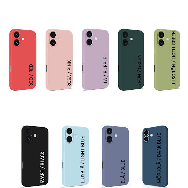 Iphone 17 skal mobilskal silikon / TPU - VÄLJ: BLÅ IPHONE 17