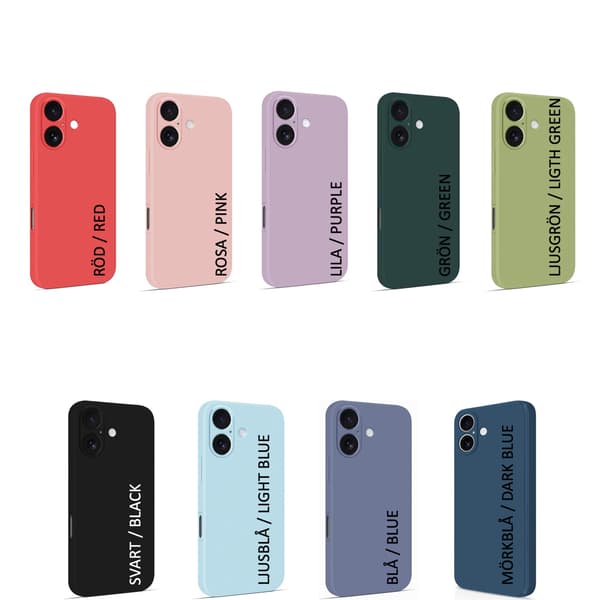 Iphone 17 skal mobilskal silikon / TPU - VÄLJ: LILA IPHONE 17