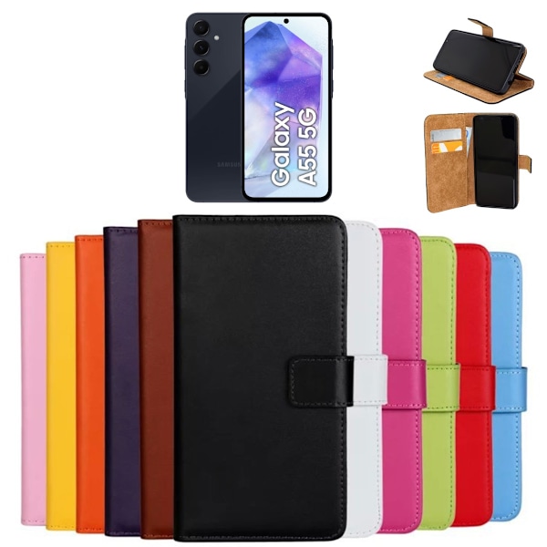 Samsung Galaxy A55 pung etui kortlomme - Sort SAMSUNG A55