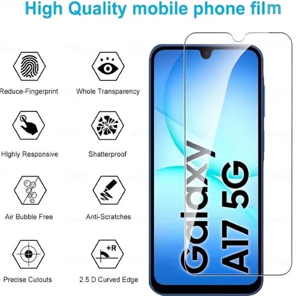 Samsung Galaxy A17 Skärmskydd Härdat Glas Premium 1-pack