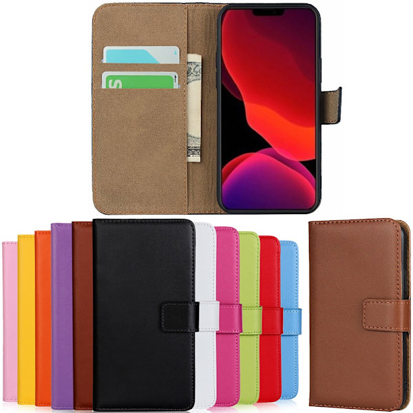 iPhone 13 Pro Max lompakkokotelo lompakko kotelo kuori kortti ruskea - Ruskea iPhone 13 Pro Max