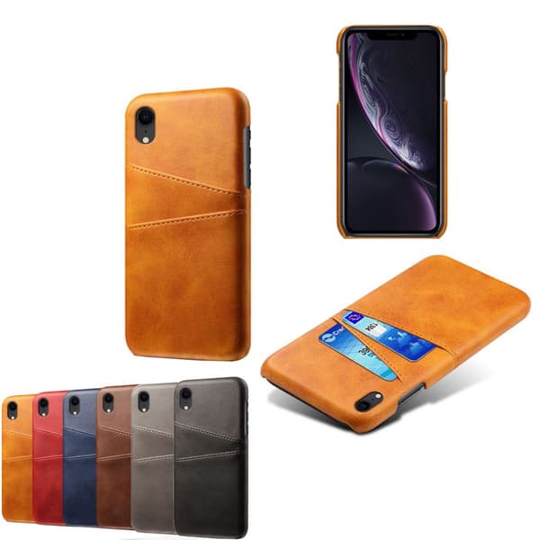 Iphone XR skal kortholder - Black