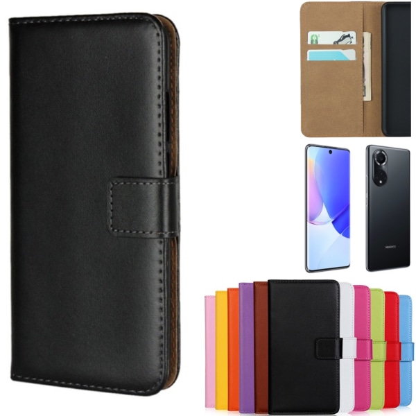 Huawei Nova 9 plånboksfodral skal fodral kort mobilskal - Svart Huawei Nova 9