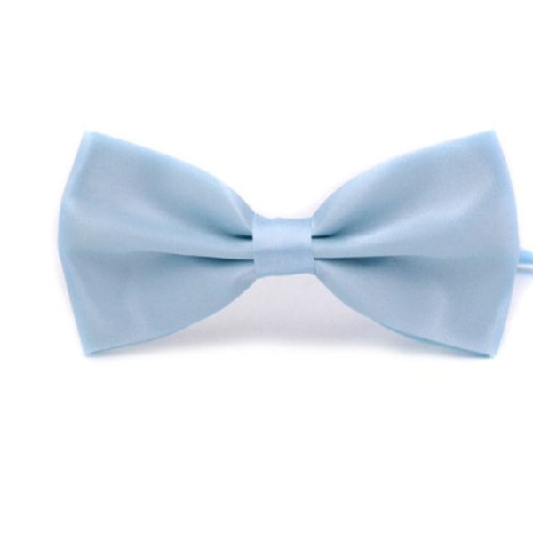 Enfärgad slips, perfekt till kavaj och kostym Ljus blå