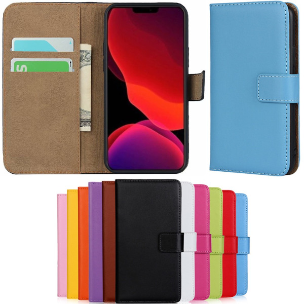 iPhone 13 mini plånboksfodral plånbok fodral skal kort blå - Blå iPhone 13 mini