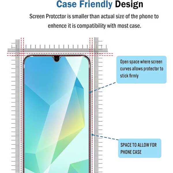 2-Pack Samsung Galaxy A16 Skärmskydd Härdat Glas Premium