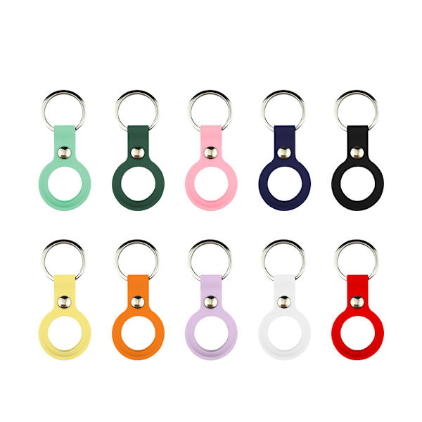 4-pack AirTag kuoret avaimenperällä design kotelo näe iPhonessa / iPadissa - BLÅ 4-pack