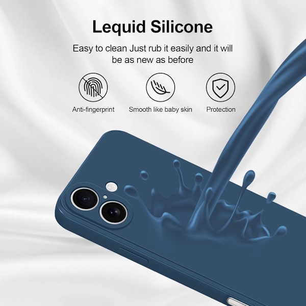 iPhone 16 Pro/ProMax/Plus skal mobilskal fodral silikon / TPU - VIT IPHONE 16