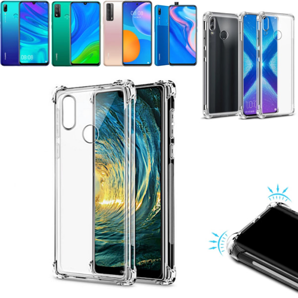 Huawei P Smart 2019/2020/2021/Z kuori matkapuhelinkuori kotelo Army - Transparent Huawei P Smart 2019