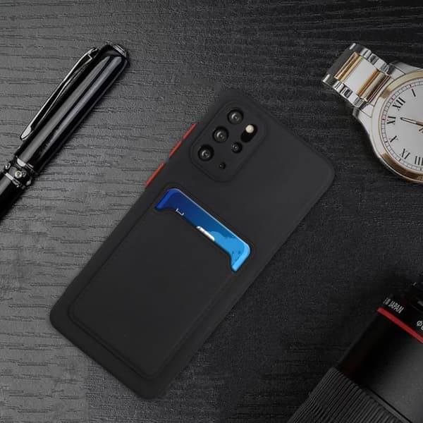 Sort kortholder til Samsung S22/S21/S20 FE/Ultra/Plus - Black S20 Plus Samsung Galaxy