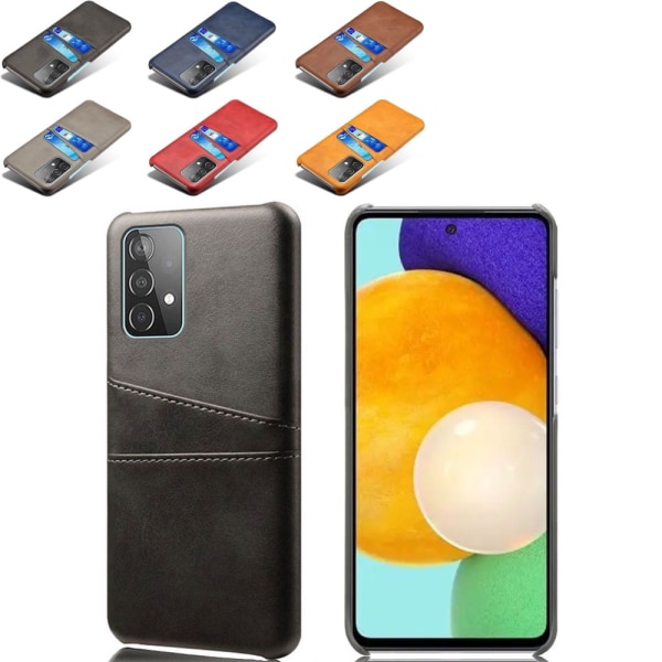 Kortholder Samsung A52/A52s skal mobilcover hul til oplader - Sort Samsung Galaxy A52/A52s 5G 4G
