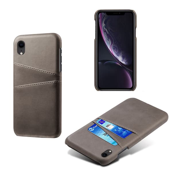 Iphone XR skal kortholder - Grey