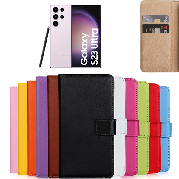 Samsung Galaxy S23 Ultra pung etui mobilcover - VÆLG: Sort  