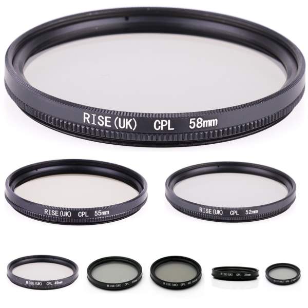CPL filter 37 - 58 mm svart. Välj storlek i listan! svart 37mm