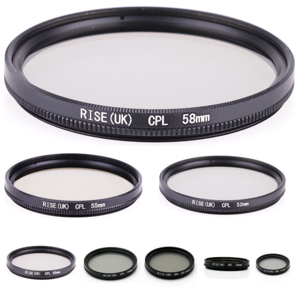 CPL filter 37 - 58 mm svart. Välj storlek i listan! svart 58mm