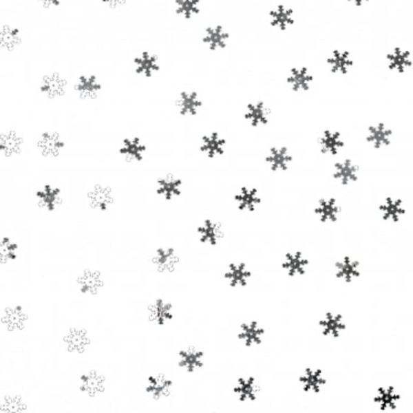 Konfetti, snöflingor 1000st silverfärgade jul nyår fest bord silver
