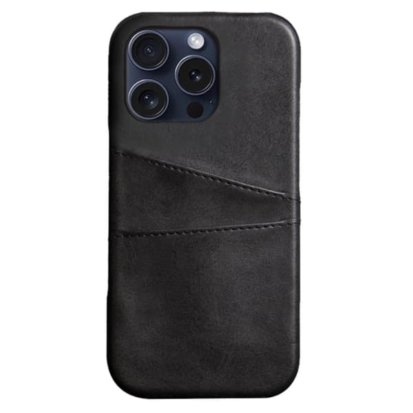 Korthållare Iphone 16 Pro Max skal mobilskal - Svart iPhone 16 Pro Max
