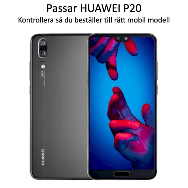 Huawei P20 skärmskydd 9H passar skal fodral hörlurar - Transparent Huawei P20