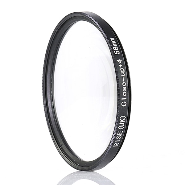 58 mm +4 close up- / makro- / närbildsfilter Svart