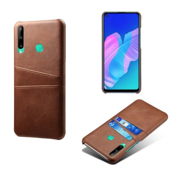 Huawei P40 lite E cover etui beskyttelse læder kort vis - Sort P40 lite E