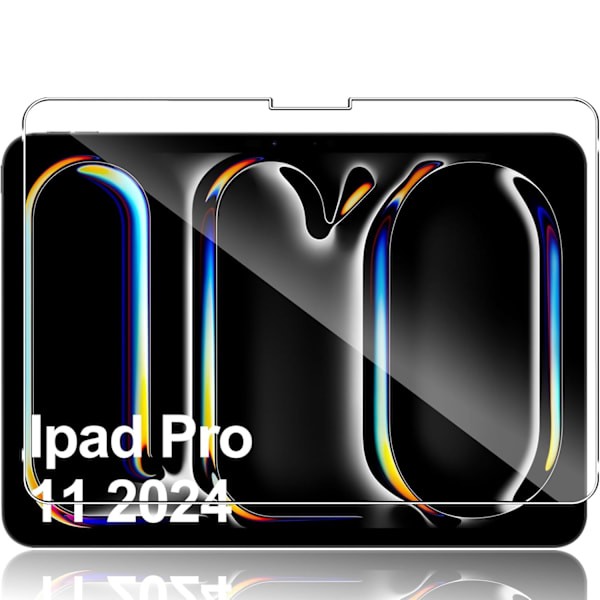 iPad Pro 11 tum M4 2024 skärmskydd härdat glas 9H transparent  