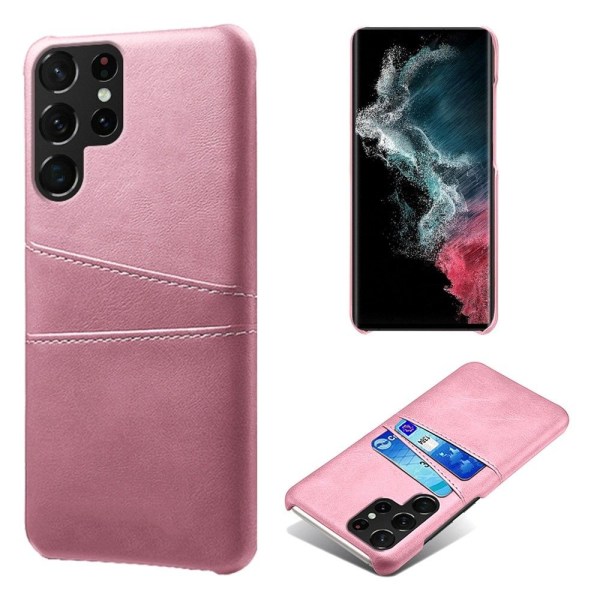 Samsung Galaxy S23 Ultra etui kort - Pink Samsung S23 Ultra