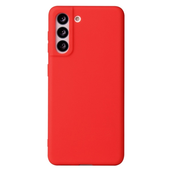 Silikoni TPU suojakuori Samsung S22 Case Mobile Cover Näytönsuoja punainen - Red Galaxy S22 5G