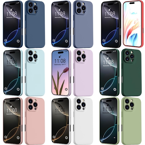 iPhone 16 Pro -puhelinta varten TPU/silikoni suojakotelo punainen RED IPHONE 16 PRO