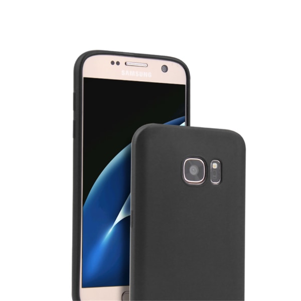 Silikon TPU skal Samsung S10/S9/S8/S7 Plus/Edge/e fodral svart - Svart S10 Galaxy Samsung