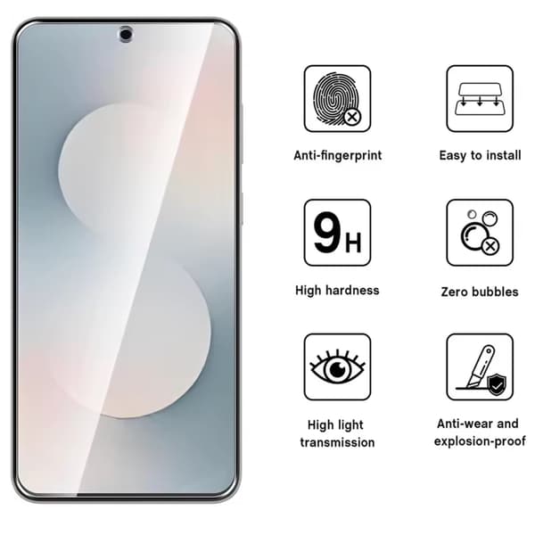 Samsung Galaxy S25 FE Skärmskydd Härdat Glas Premium 1-pack