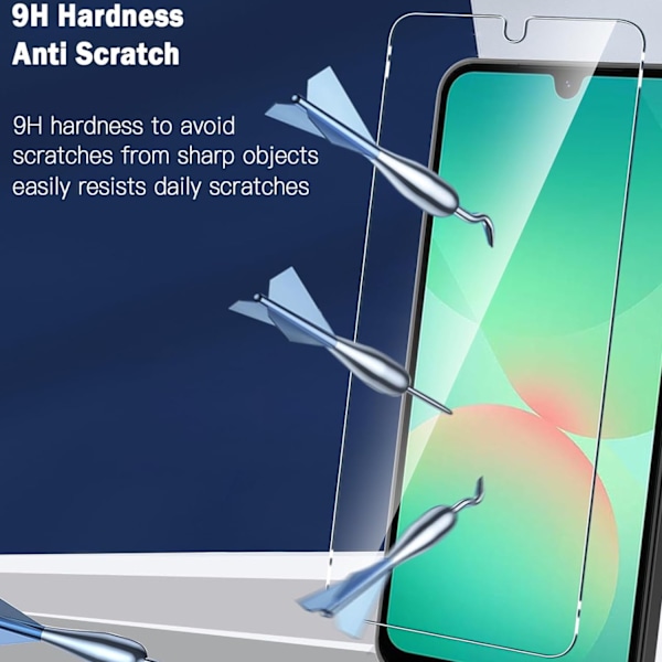 2-Pack Samsung Galaxy A26 Skärmskydd Härdat Glas Premium transparent