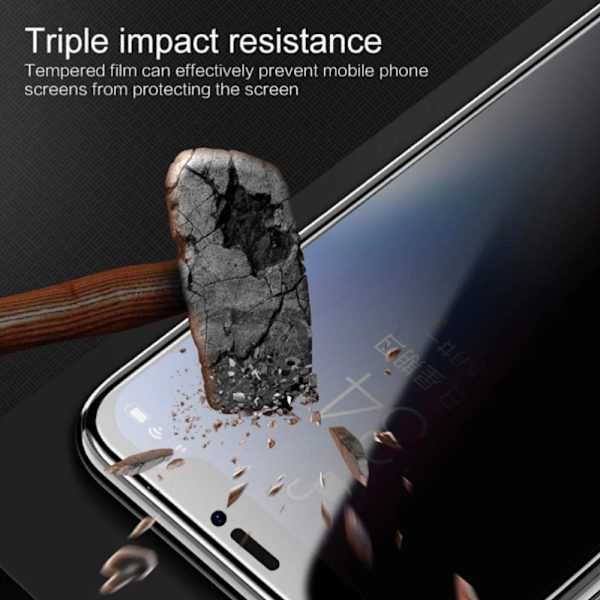 Iphone 13/12/11/xr/x/xs/8/7/6 pro/max/skal skærmbeskyttelse privacy - Gennemsigtig Iphone XS Max