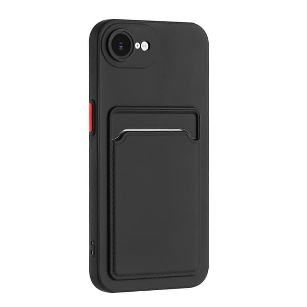 Puhelinkuori iPhone 17e -kuori korttipidikkeellä, musta musta