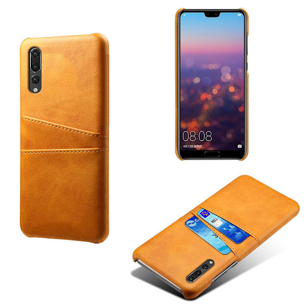 Kortholder Huawei P20 Pro skal mobilskal hul til oplader og høretelefoner - Blue